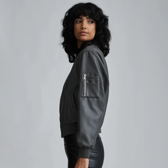 NVLT Vegan leather bomber - Picture 2 of 3